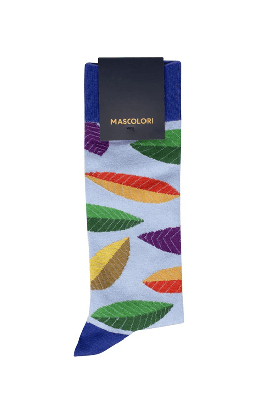 Blaadjes Blauw sokken