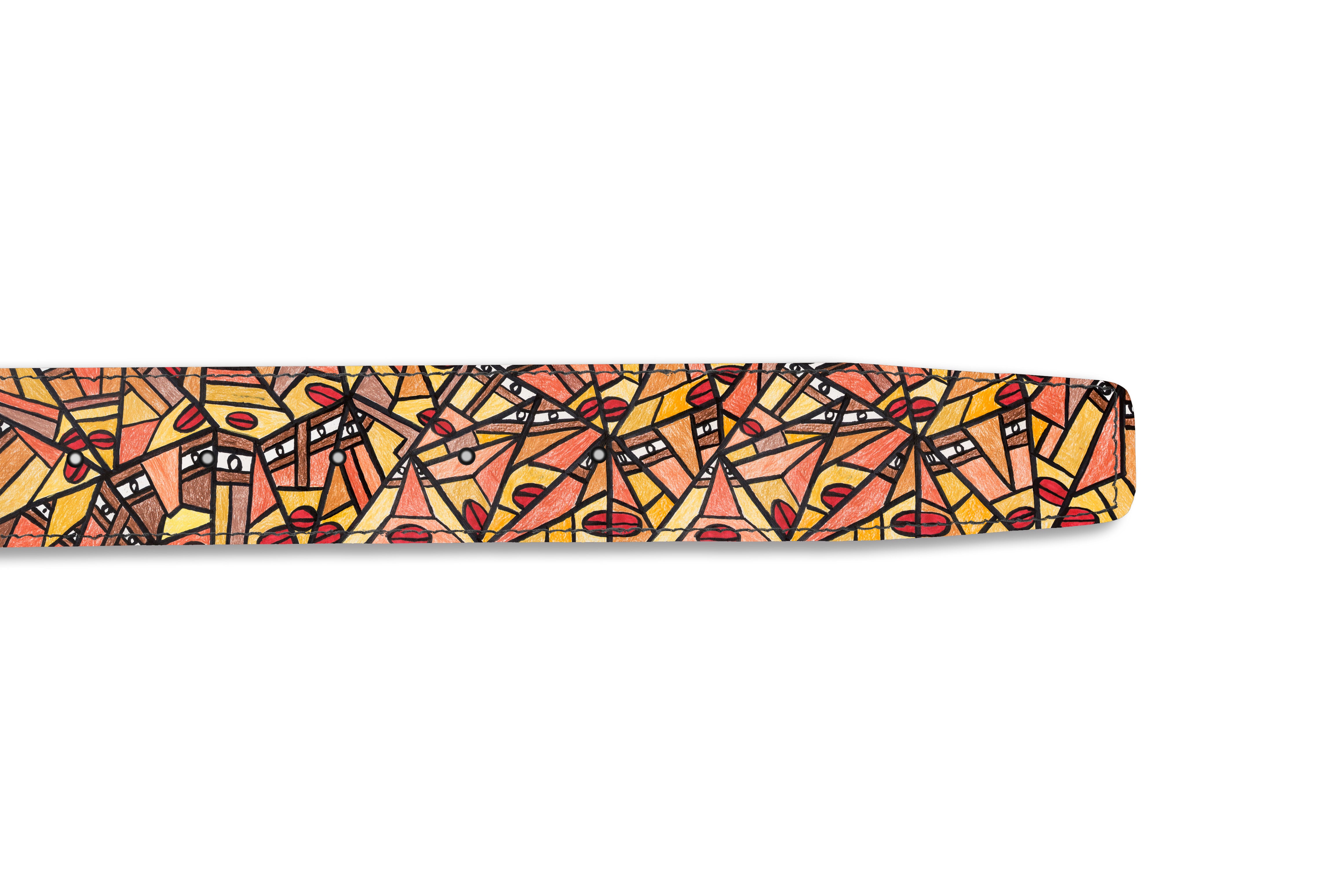 Edward Teeuw Triangle Faces riem Custom Order