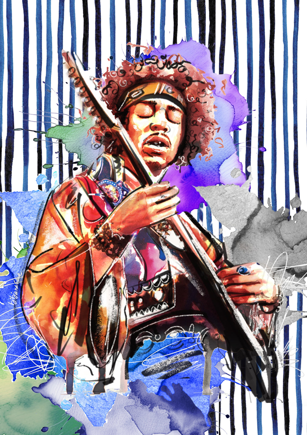 Jimi Hendrix overhemd