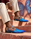 Butterfly blue — artistiek AI-stylingbeeld